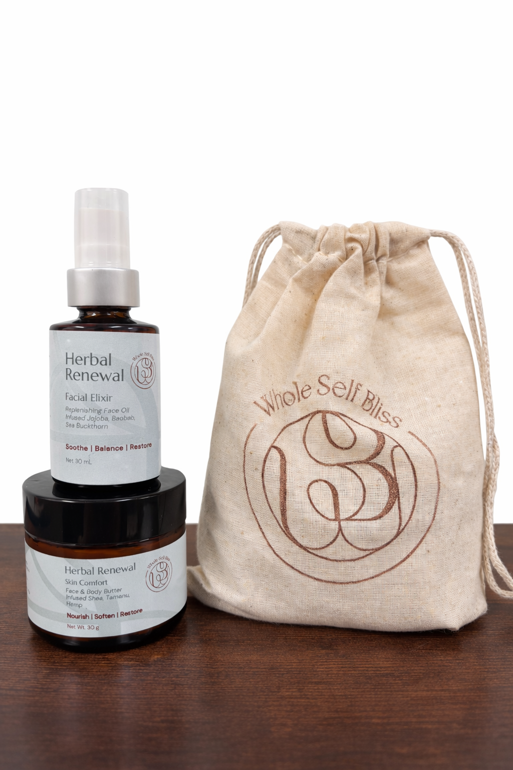 Daily Moisture Bundle - Replenishing & Nourishing System | Herbal Renewal