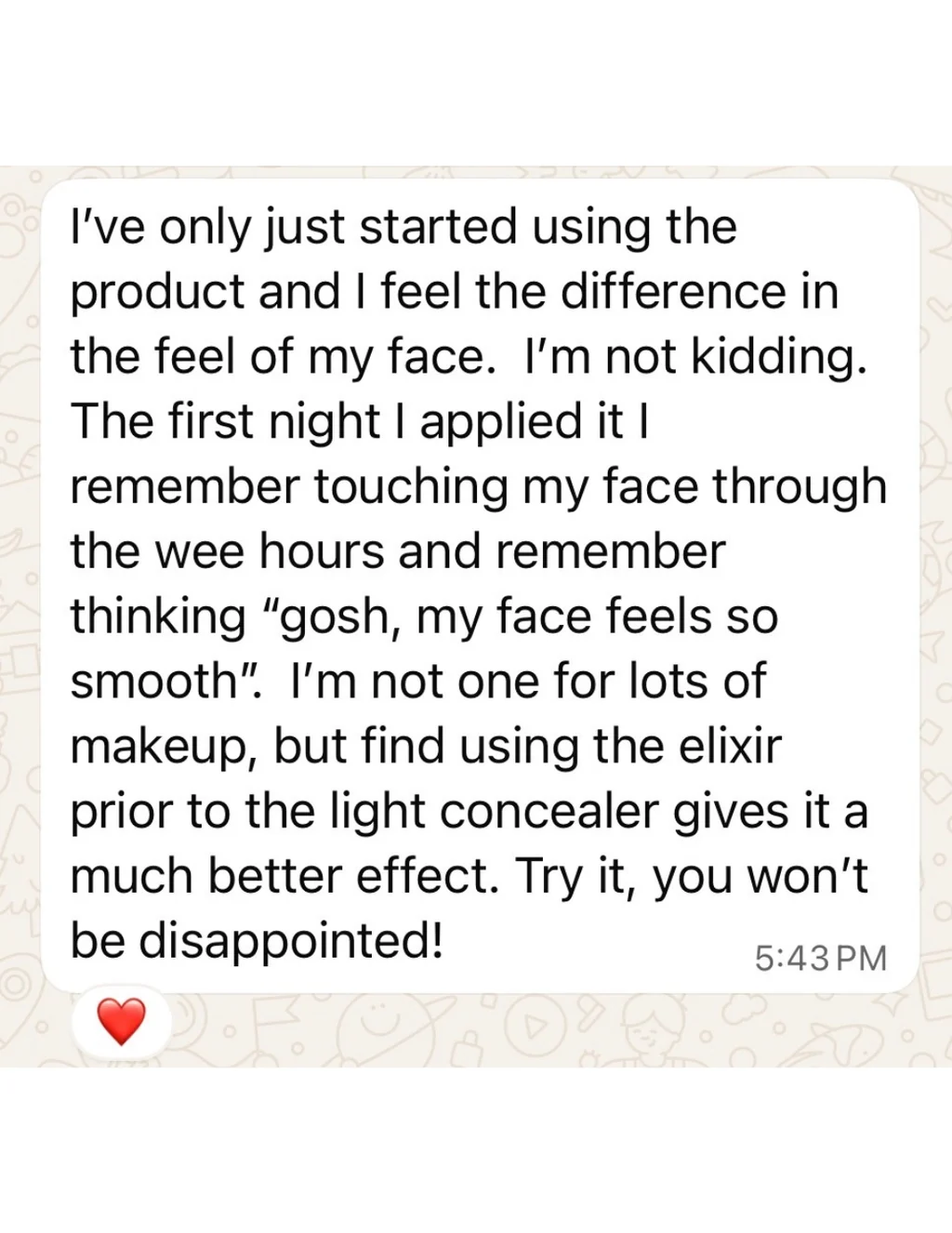 Customer testimonial