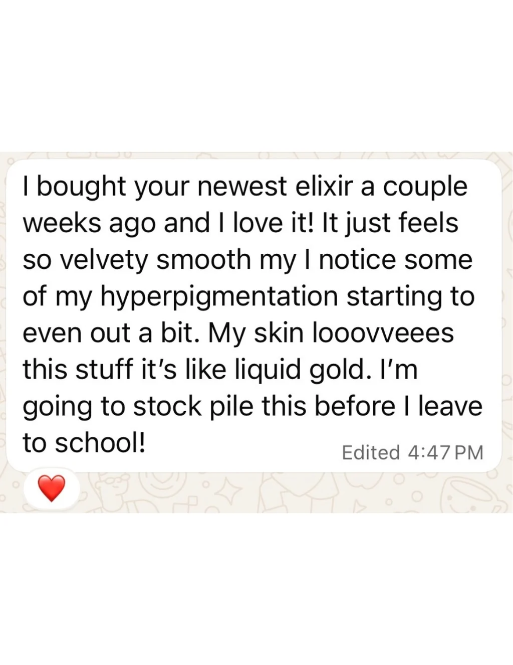 Customer testimonial